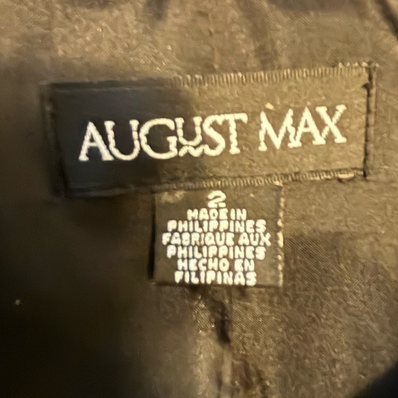 August Max stylish long open front blazer 2 pockets, fully lined - Picture 2 of 7